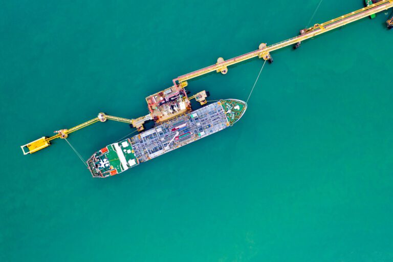 cargo ship loading wet bulk