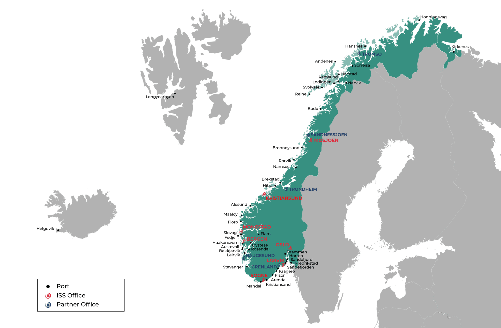 Norway map transparent